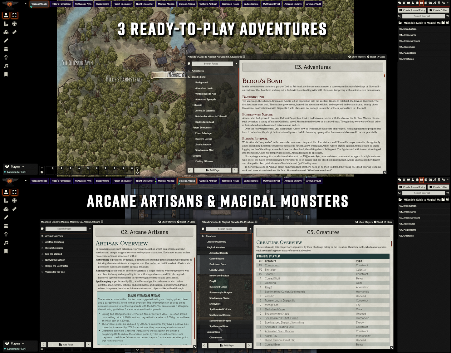 Foundry VTT – Milando's Guide to Magical Marvels