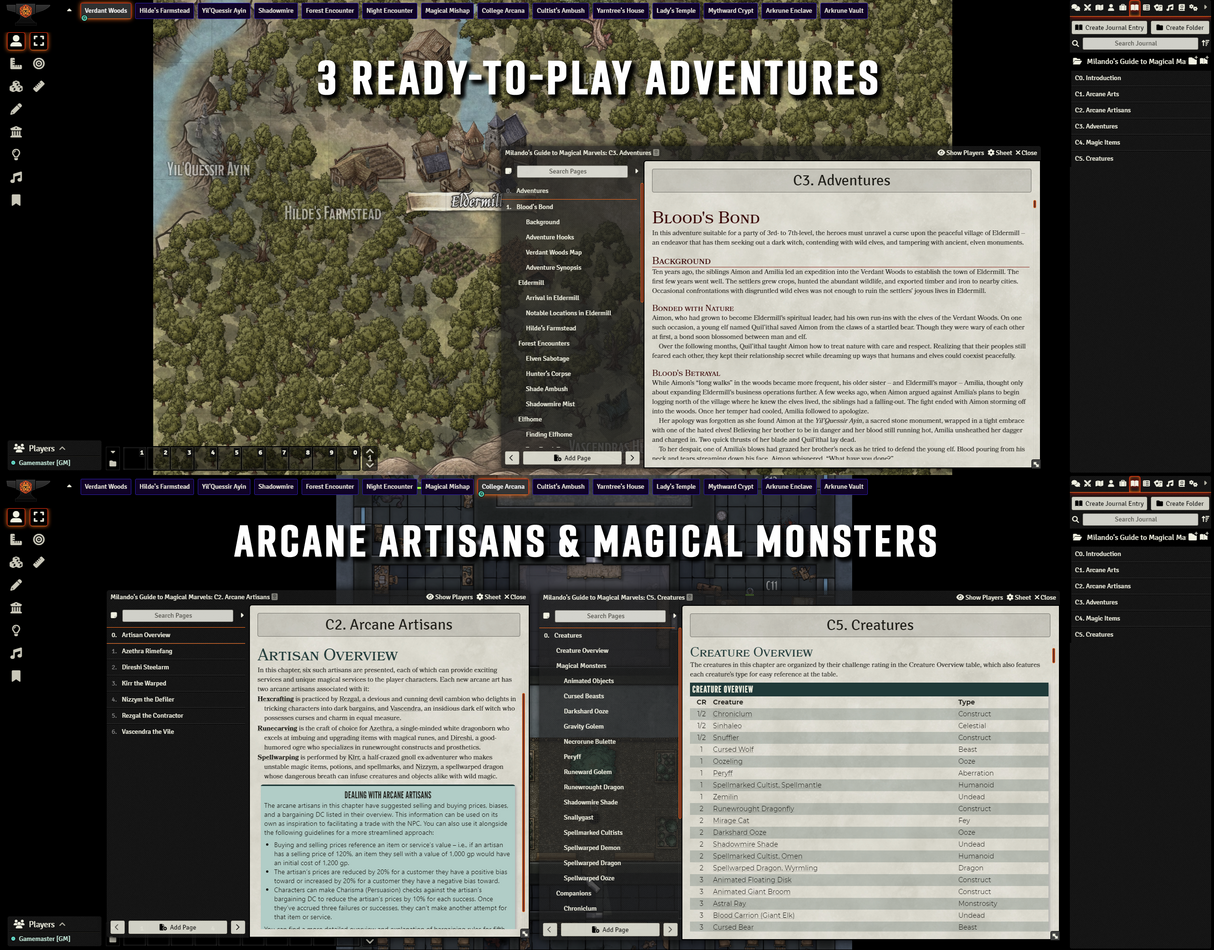 Milando's Guide to Magical Marvels – Foundry VTT