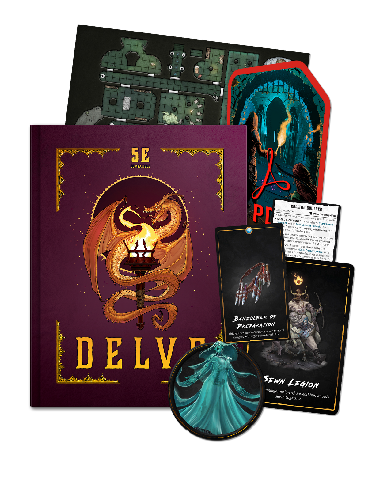DELVE Hardcover & PDF (5E)