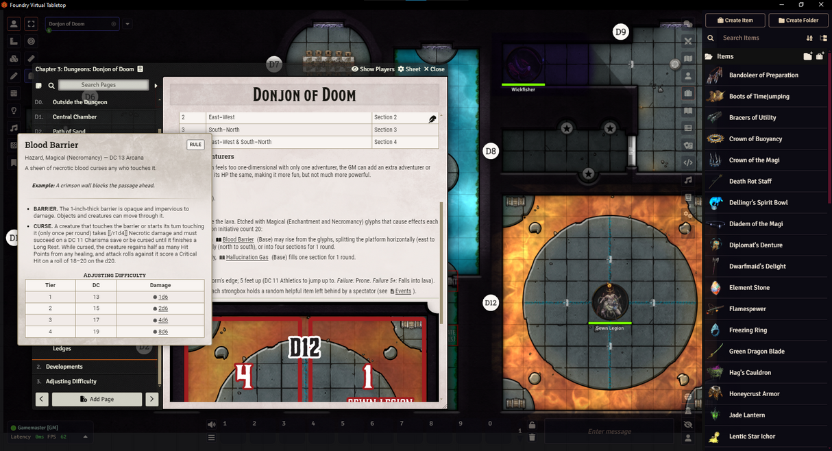 DELVE (5E) – Foundry VTT