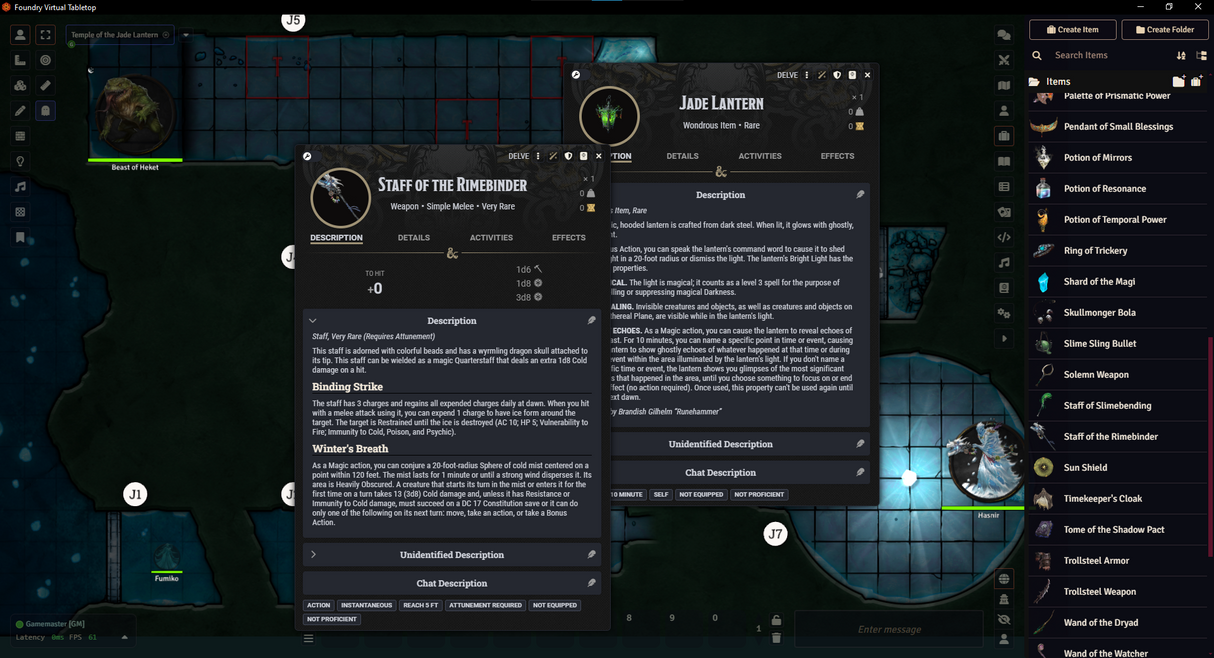 DELVE (5E) – Foundry VTT