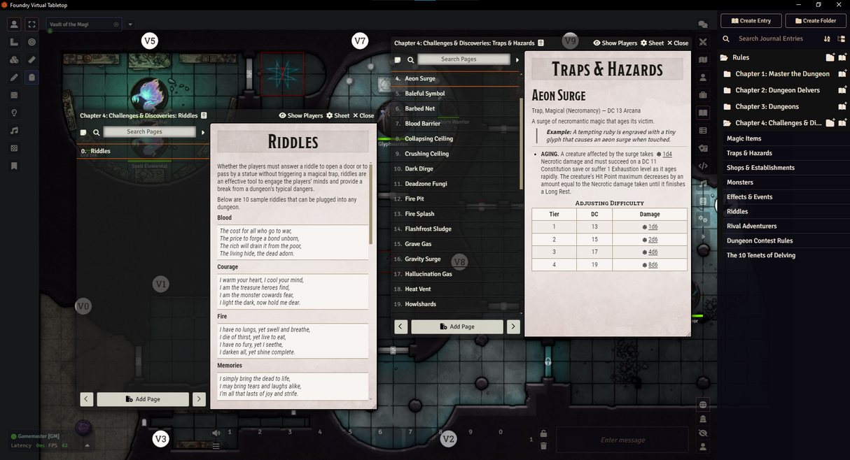 DELVE (5E) – Foundry VTT