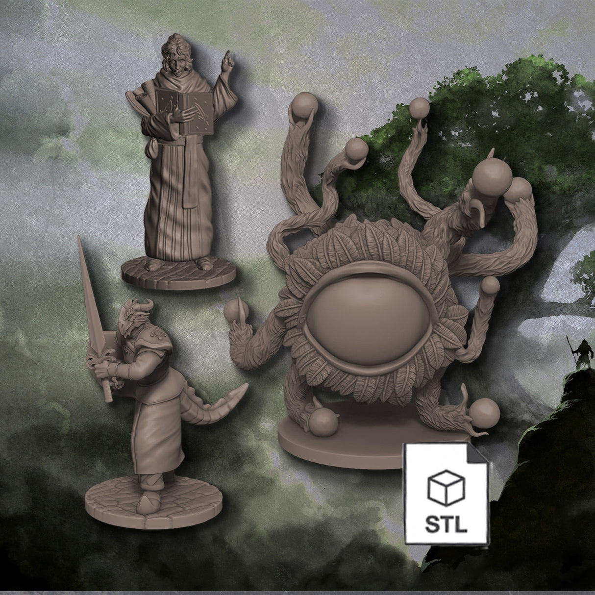 Heretic, Scribe, and Seraphic Seer – STL Bundle