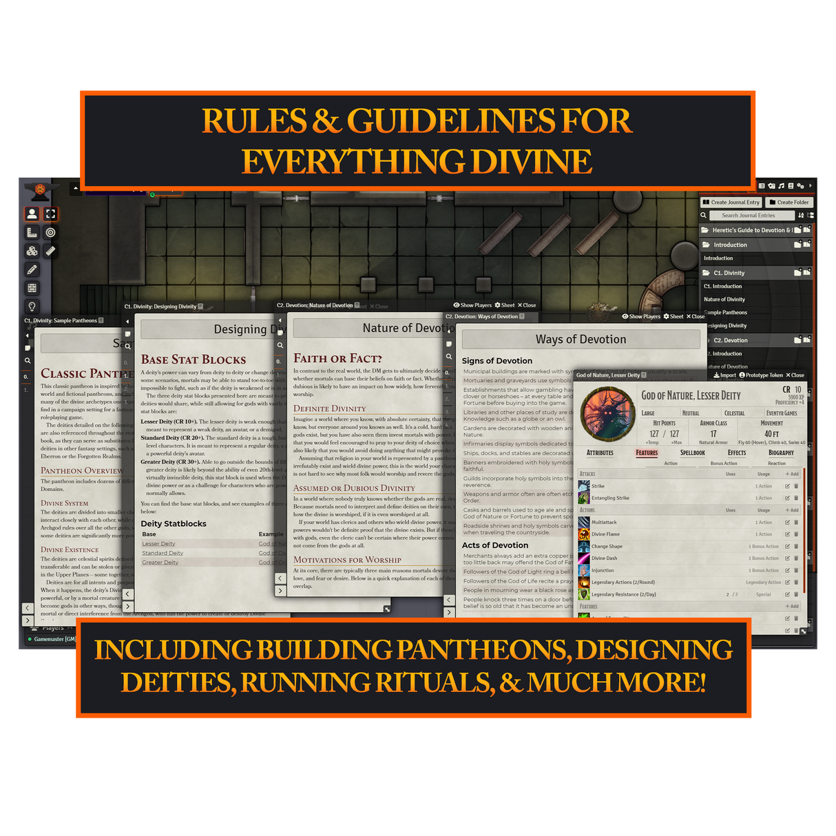 Heretic's Guide to Devotion & Divinity – Foundry VTT