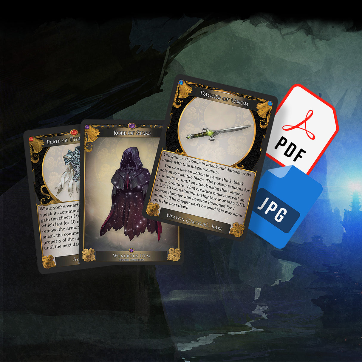 5E Magic Item Cards – Digital