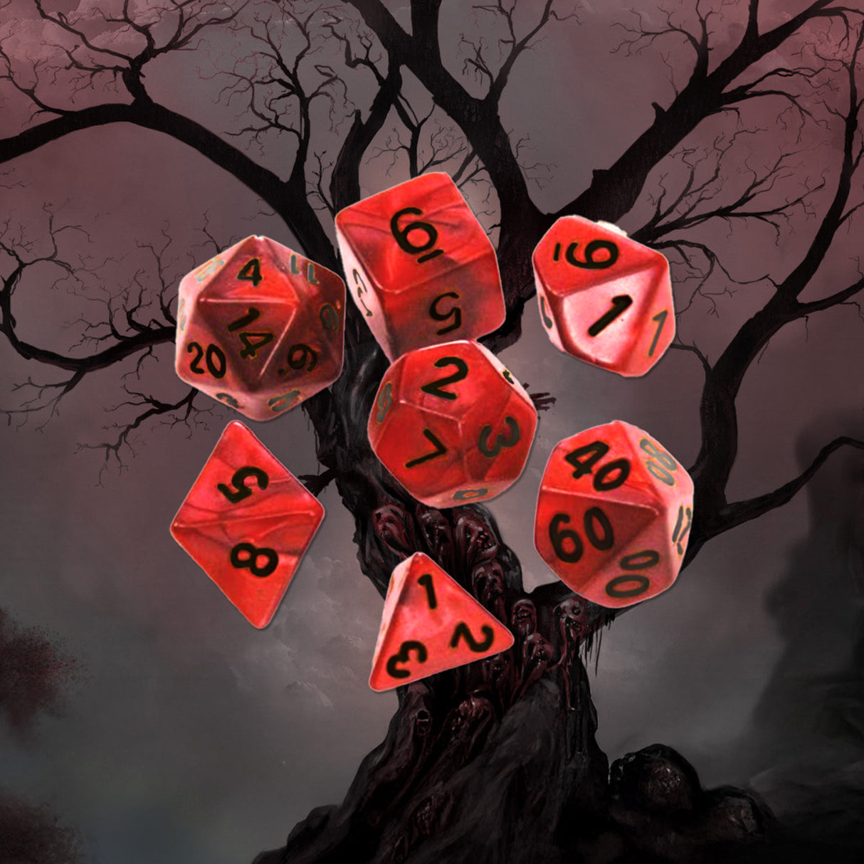 Corrupted Dice – Resin TTRPG Dice Set