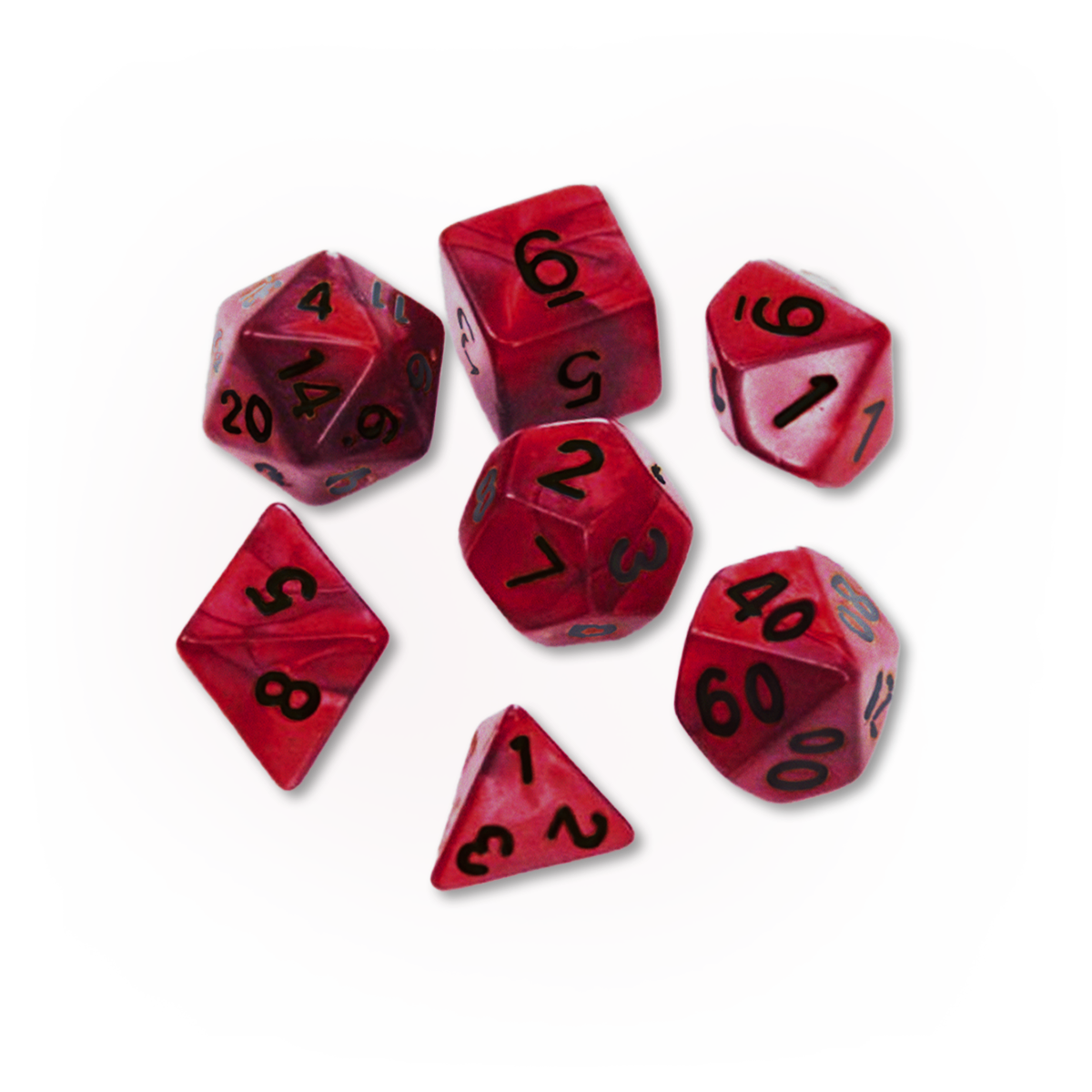 Corrupted Dice – Resin TTRPG Dice Set
