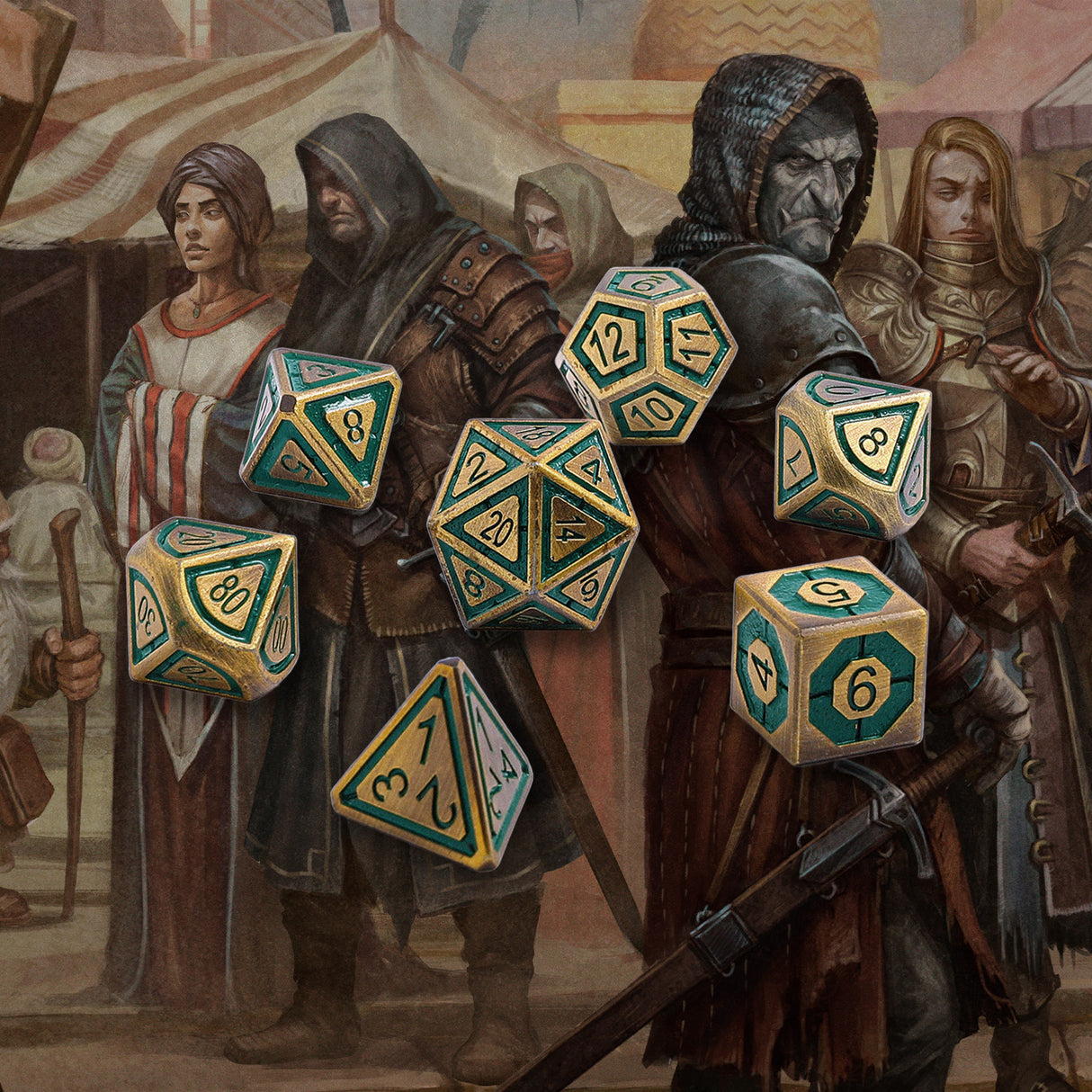 Merchant's Metal Dice Set