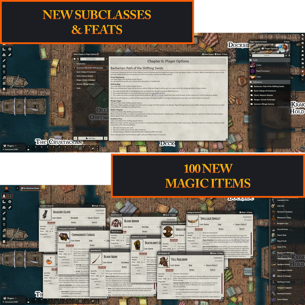 Wanderer's Guide to Enchanted Emporiums – Foundry VTT