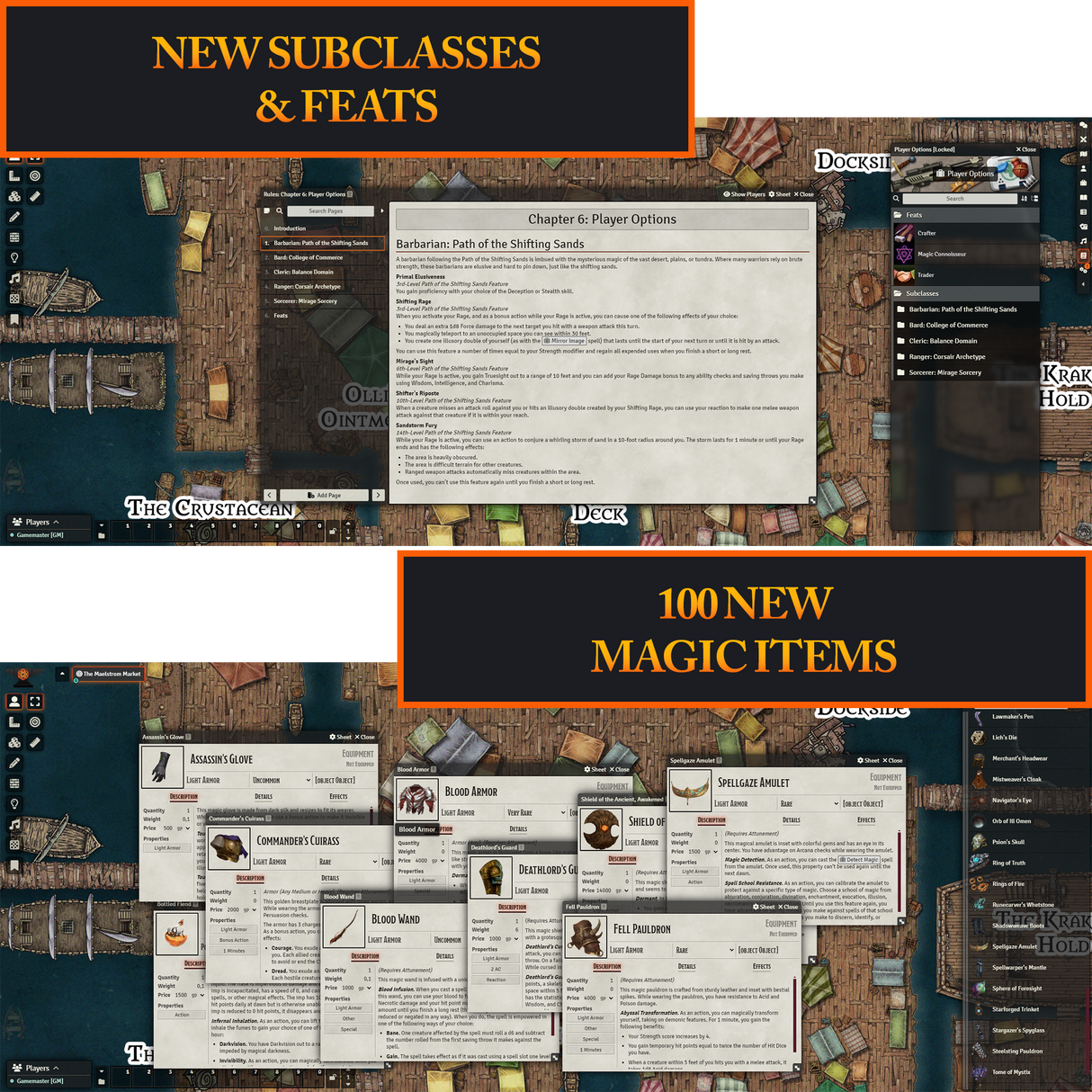 Wanderer's Guide to Enchanted Emporiums – Foundry VTT