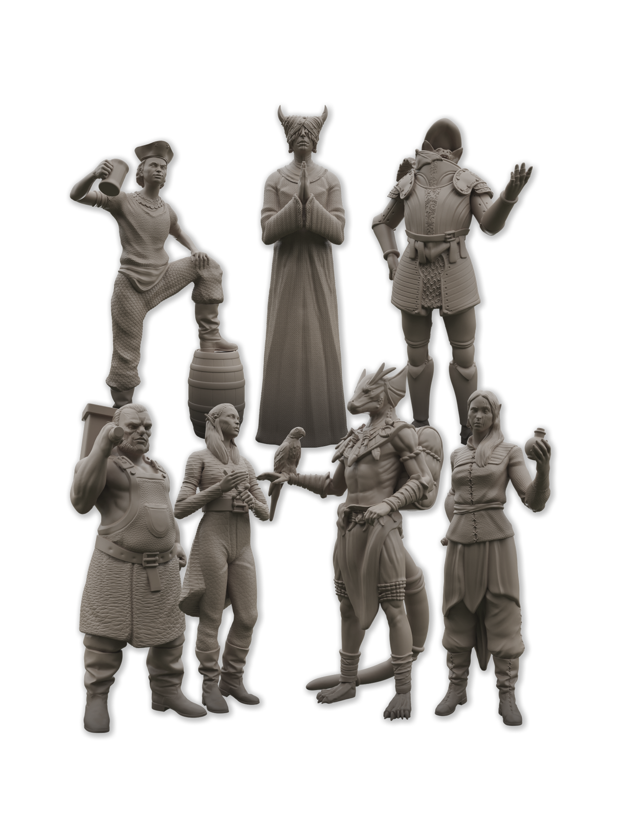 Enchanted Emporium's Merchants – STL Bundle