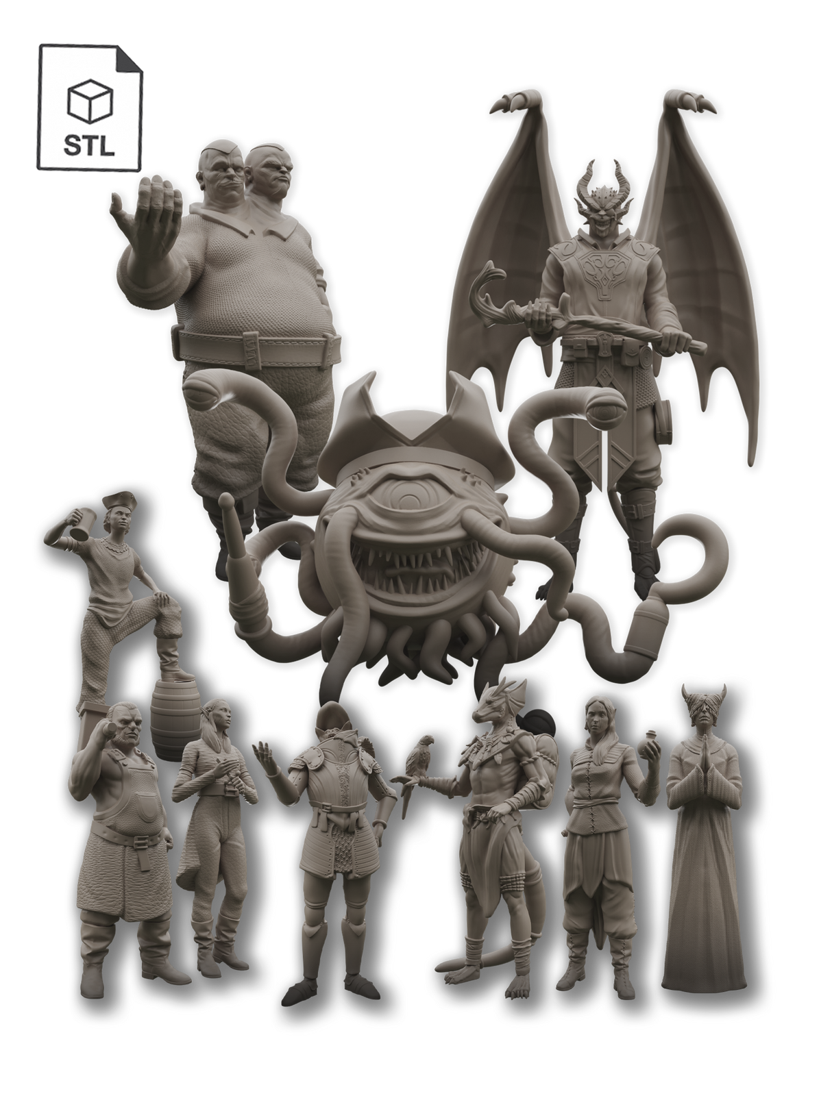 Enchanted Emporium's Merchants – STL Bundle