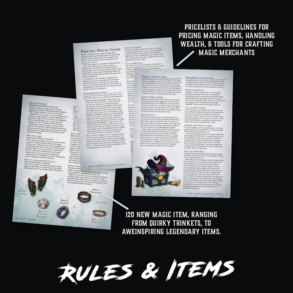 Wanderer's Guide to Merchants & Magic Hardcover & PDF