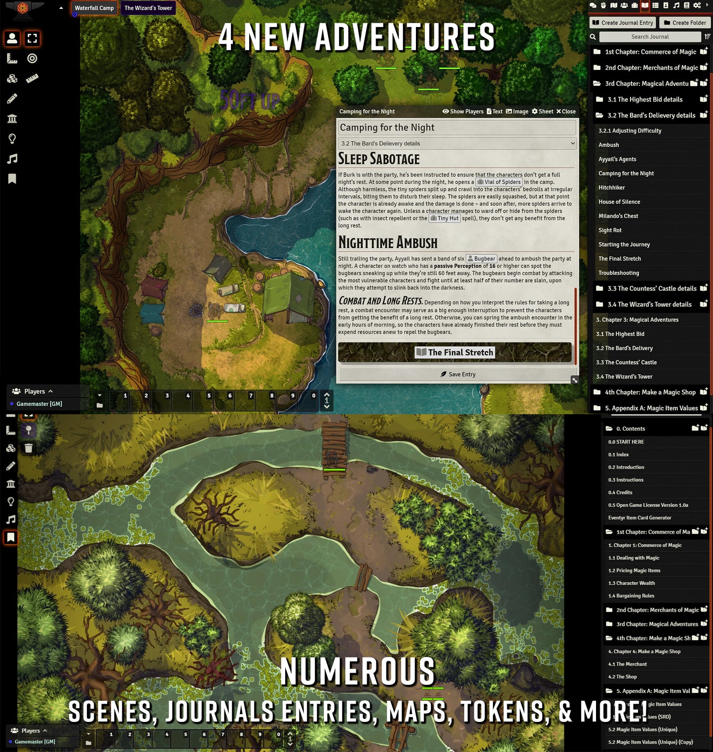 Foundry VTT – Wanderer's Guide to Merchants & Magic