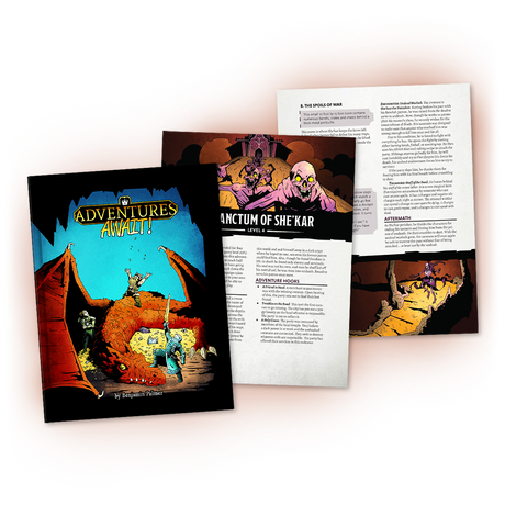 Adventures Await! 5E D&D Adventure Anthology Hardcover & PDF