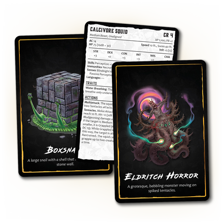 DELVE Monster Card Deck (5E)