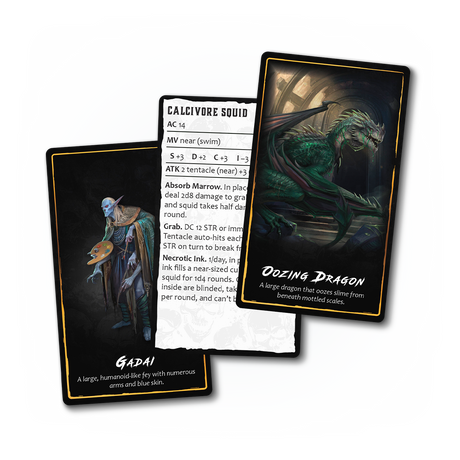 DELVE Monster Card Deck  (Shadowdark)