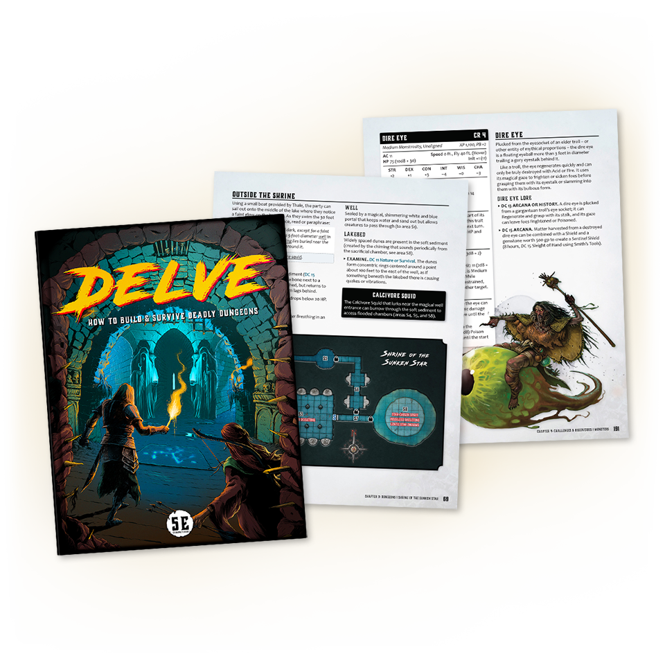 DELVE Hardcover & PDF (5E)