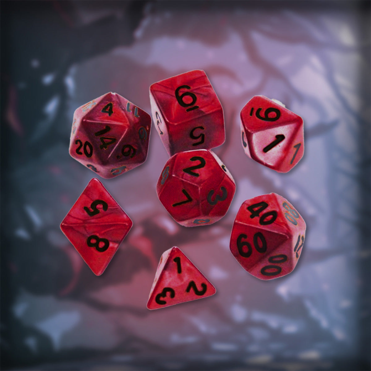 Corrupted Dice – Resin TTRPG Dice Set