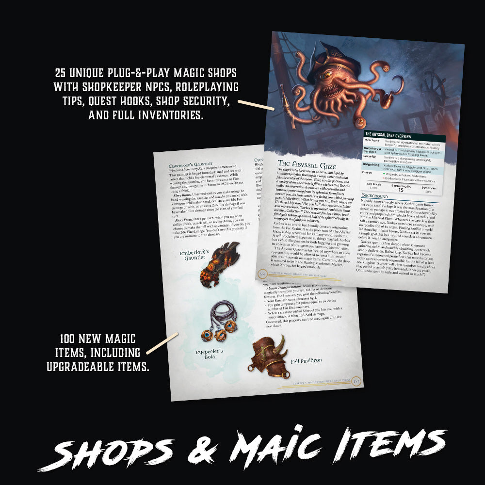 Wanderer's Guide to Enchanted Emporiums Hardcover & PDF