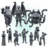 Enchanted Emporium's Merchants – STL Bundle