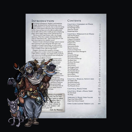 Wanderer's Guide to Merchants & Magic Hardcover & PDF